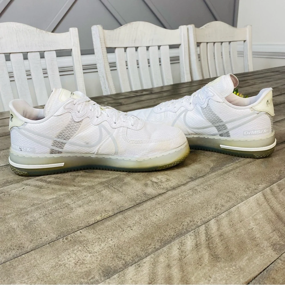 Nike Air Force 1 React QS 'White Ice' Men’s Sneakers Size 12 - Picture 5 of 8